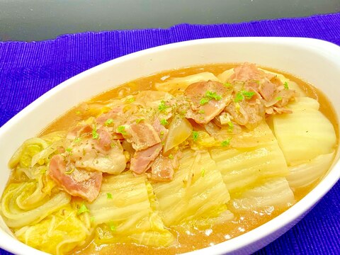 白菜とベーコンの洋風煮込み♡